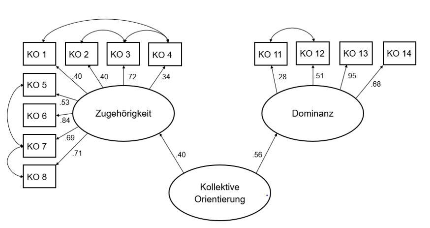 Strukturelle Analyse der Kollektiven Orientierung (Studie 1)